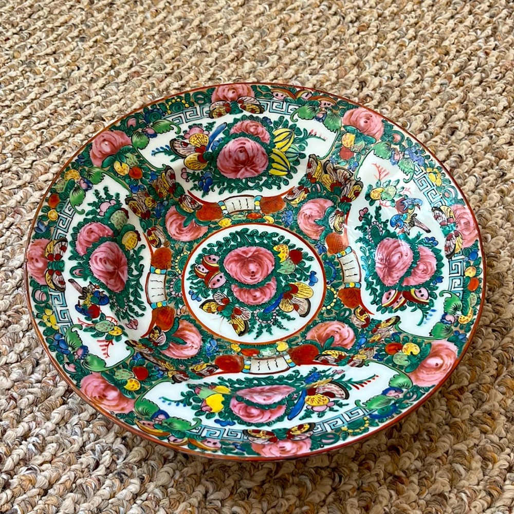 Gorgeous Vintage Canton Rose Bowl